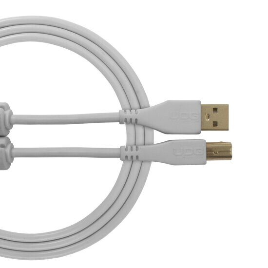 Ultimate Audio Cable USB 2.0 A-B WHITE Straight 1 m